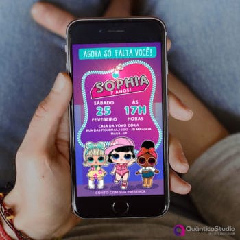 Convite Aniversário Lol Surprise