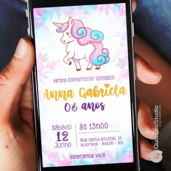 Convite Unicórnio Digital