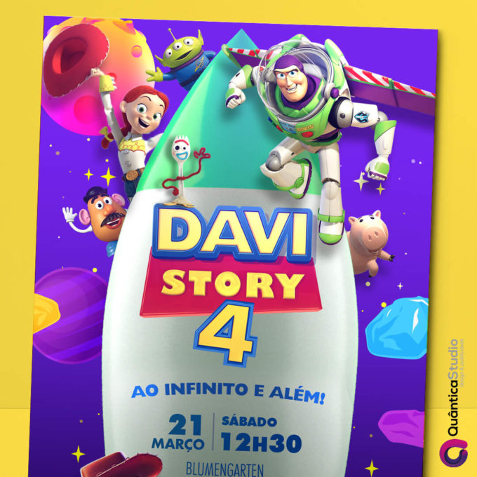 Convite Toy Story Digital
