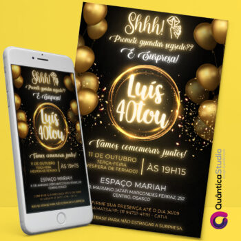 Convite Virtual 40 Anos Whatsapp