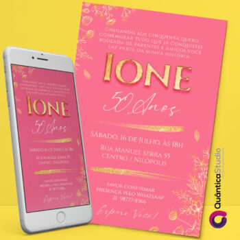 Convite Virtual 50 Anos Whatsapp