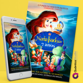 Convite Virtual Ariel Sereia Whatsapp