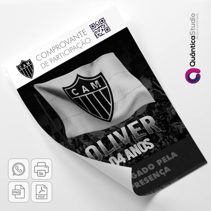 Convite Virtual Atletico Mineiro Aniversario