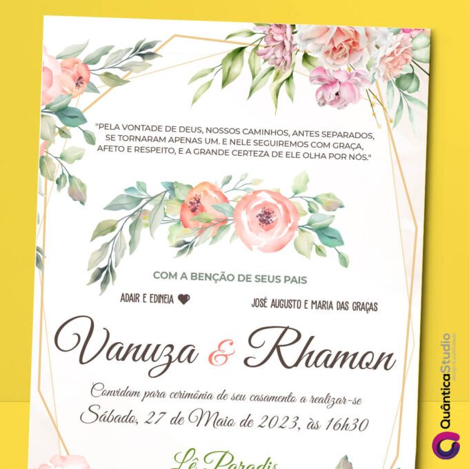 Convite Virtual Casamento ll Digital Whatsapp