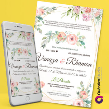 Convite Virtual Casamento ll Whatsapp Imprimir