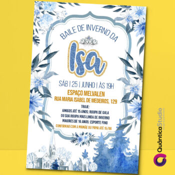 Convite Virtual Inverno Whatsapp Imprimir