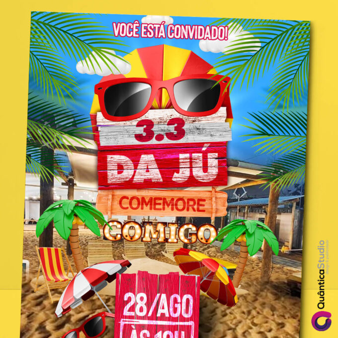 Convite Virtual Praia Digital Whatsapp