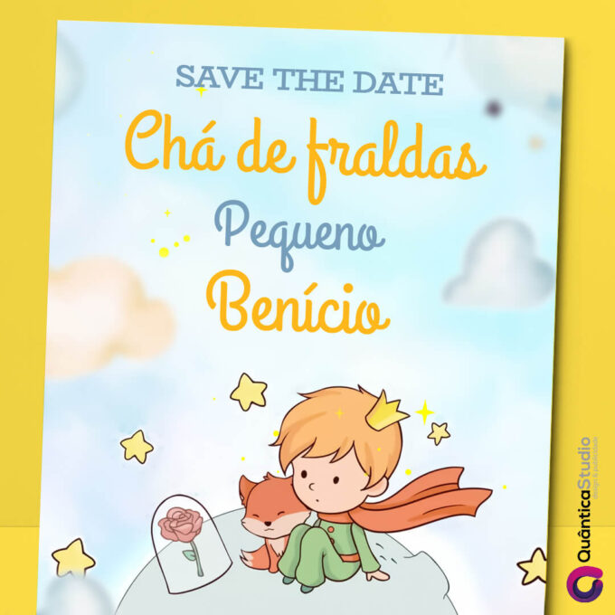 Convite Virtual Save The Date Pequeno Príncipe Whatsapp