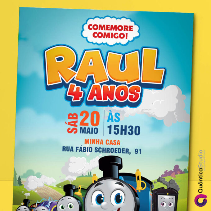 Convite Virtual Thomas E Friends Digital Whatsapp